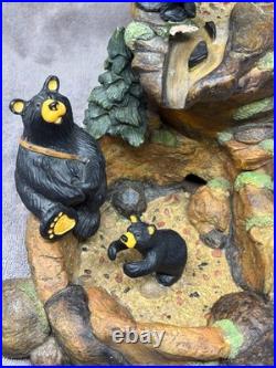 Big Sky Carvers Bearfoots Mountain Fountain Jeff Fleming Bear Waterfall Decor