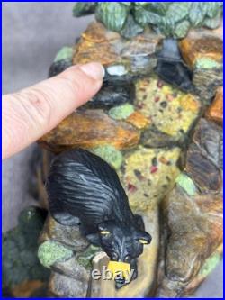 Big Sky Carvers Bearfoots Mountain Fountain Jeff Fleming Bear Waterfall Decor