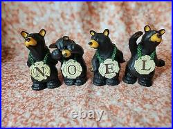 Big Sky Carvers Bearfoots NOEL Bears Jeff Fleming Christmas Black Bear Figurine