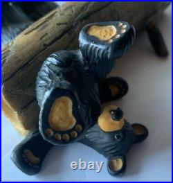 Big Sky Carvers Bearfoots Outdoor Fun figurine Black Bear Logs Teeter Totter