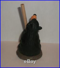 Big Sky Carvers Bearfoots Penny Bear Pencil Holder Figurine # B5080052