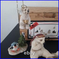 Big Sky Carvers Bearfoots Polartivity 7 Piece Set Polar Bear Nativity Set w BOX