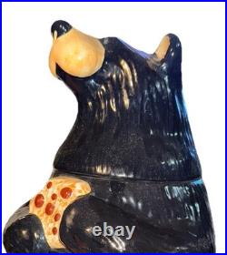 Big Sky Carvers Bearfoots Tabletop Bear Cookie Jar Jeff Fleming Food Collectible