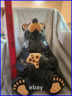 Big Sky Carvers Bearfoots Tabletop Bear Cookie Jar Jeff Fleming Food Collectible