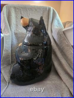 Big Sky Carvers Bearfoots Tabletop Bear Cookie Jar Jeff Fleming Food Collectible