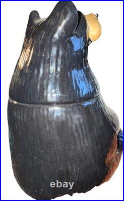 Big Sky Carvers Bearfoots Tabletop Bear Cookie Jar Jeff Fleming Food Collectible Big Sky Carvers Bearfoots Tabletop Bear Cookie Jar Jeff Fleming Food Collectible