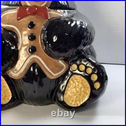 Big Sky Carvers Bearfoots Tabletop Bear Gingerbread Jar Jeff Fleming Collectible