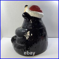 Big Sky Carvers Bearfoots Tabletop Bear Gingerbread Jar Jeff Fleming Collectible