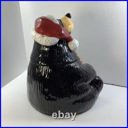 Big Sky Carvers Bearfoots Tabletop Bear Gingerbread Jar Jeff Fleming Collectible