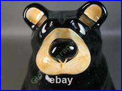 Big Sky Carvers Bearfoots Tabletop Ceramic Black Bear Cookie Jar by Jeff Fleming
