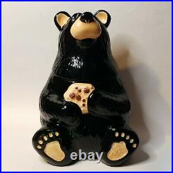 Big Sky Carvers Bearfoots Tabletop Cookie Jar Black Bear Foots by Jeff Fleming