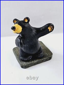 Big Sky Carvers Bearfoots Trilogy Bookends Jeff Fleming Bear Figurine Limited Ed