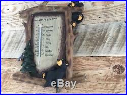 Big Sky Carvers Bearfoots VINTAGE Hanging Never Judge A Day By The Weather sign