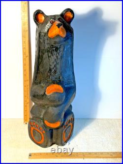 Big Sky Carvers Bears 23 Jeff Fleming wood carved with Sign & Name Tag Bearfoots