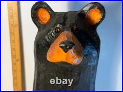 Big Sky Carvers Bears 23 Jeff Fleming wood carved with Sign & Name Tag Bearfoots