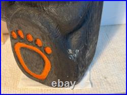 Big Sky Carvers Bears 23 Jeff Fleming wood carved with Sign & Name Tag Bearfoots