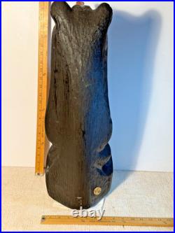 Big Sky Carvers Bears 23 Jeff Fleming wood carved with Sign & Name Tag Bearfoots