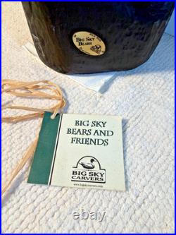 Big Sky Carvers Bears 23 Jeff Fleming wood carved with Sign & Name Tag Bearfoots