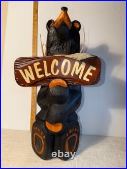 Big Sky Carvers Bears 23 Jeff Fleming wood carved with Sign & Name Tag Bearfoots