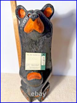 Big Sky Carvers Bears 23 Jeff Fleming wood carved with Sign & Name Tag Bearfoots