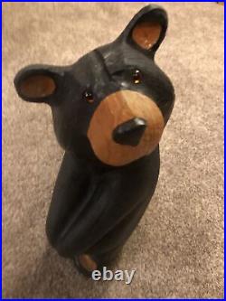 Big Sky Carvers Bears Jeff Fleming Rare 20 Hand Carved one-of-a-kind Solid Pine