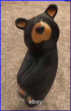 Big Sky Carvers Bears Jeff Fleming Rare 20 Hand Carved one-of-a-kind Solid Pine