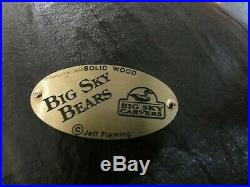 Big Sky Carvers Bears Jeff Fleming Solid Wood 10 X 7x 5 Cute Bearfoots