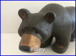 Big Sky Carvers Bears Jeff Fleming Solid Wood 12 Brown Bear Carving Sculpture
