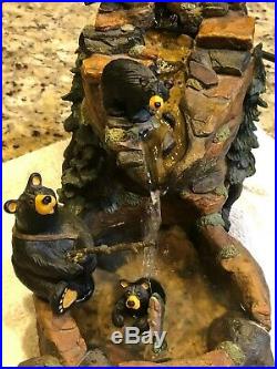 Big Sky Carvers Bears Mountain Fountain-Hard to Find In Great Condition Works