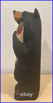 Big Sky Carvers Bears by Jeff Fleming Black Bear with Salmon Fish Hand Carved Wood
