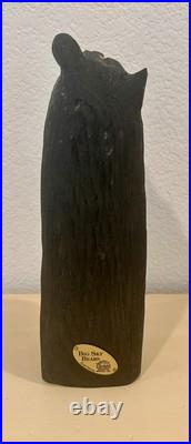 Big Sky Carvers Bears by Jeff Fleming Black Bear with Salmon Fish Hand Carved Wood