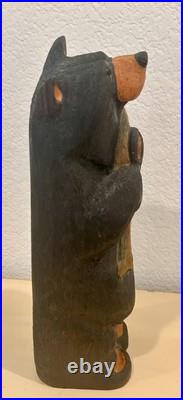 Big Sky Carvers Bears by Jeff Fleming Black Bear with Salmon Fish Hand Carved Wood Big Sky Carvers Bears by Jeff Fleming Black Bear with Salmon Fish Hand Carved Wood