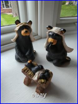 Big Sky Carvers Beartivity 7 pc Set #50410 with Original Box Bears Christmas
