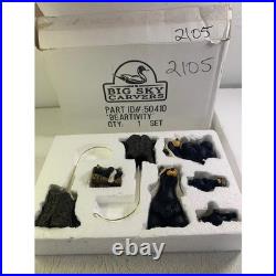 Big Sky Carvers Beartivity Black Bear Nativity Set 50410 Rustic Christmas Decor
