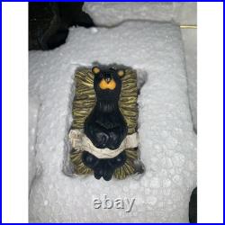 Big Sky Carvers Beartivity Black Bear Nativity Set 50410 Rustic Christmas Decor