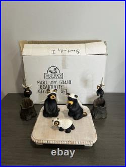 Big Sky Carvers Beartivity I, II, &III Bearfoots Nativity + Forest Nativity Sets