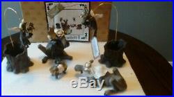 Big Sky Carvers Beautiful Carved Moosetivity I 5pc Set Mint In Box Never Used