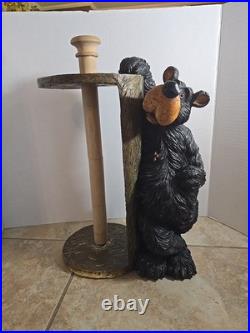 Big Sky Carvers Black Bear Resin Paper Towel Holder 15×10