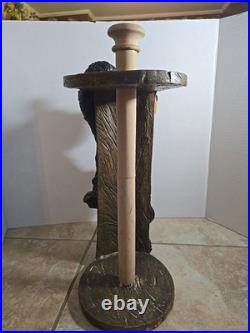 Big Sky Carvers Black Bear Resin Paper Towel Holder 15×10