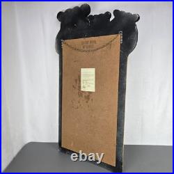 Big Sky Carvers Black Bear Trio Log Wall Mirror Cabin Lodge Decor Bill Herrick