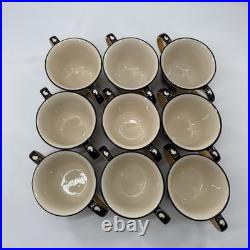 Big Sky Carvers Brushwerks Bear Double Handle Chili Soup Bowl Lot Of 9