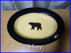 Big Sky Carvers Brushwerks Bear Lg Serving 16 Platter Casserole Dish New Other