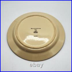 Big Sky Carvers Brushwerks Bear Set Stoneware Dinner Plate 8Pc Set