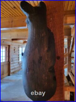 Big Sky Carvers CLIMBER BEAR Wood Carving 1996 USA