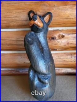 Big Sky Carvers CLIMBER BEAR Wood Carving 1996 USA