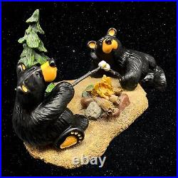 Big Sky Carvers Campfire Memories Bearfoots Ltd Ed Jeff Fleming Black Bears