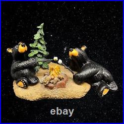 Big Sky Carvers Campfire Memories Bearfoots Ltd Ed Jeff Fleming Black Bears