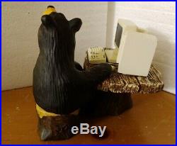 Big Sky Carvers E-Bear Computer Bear Figurine 6 x 3.5 Jeff Fleming New in Box
