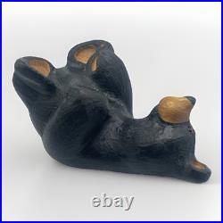 Big Sky Carvers Fleming Retired Bear Solid Wood Western Pine Carved Back Paws Up