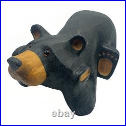 Big Sky Carvers Fleming Retired Bear Solid Wood Western Pine Carved Chilling